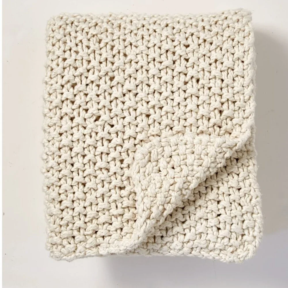 NWOT DKNY Pure Chunky Knit Throw 50